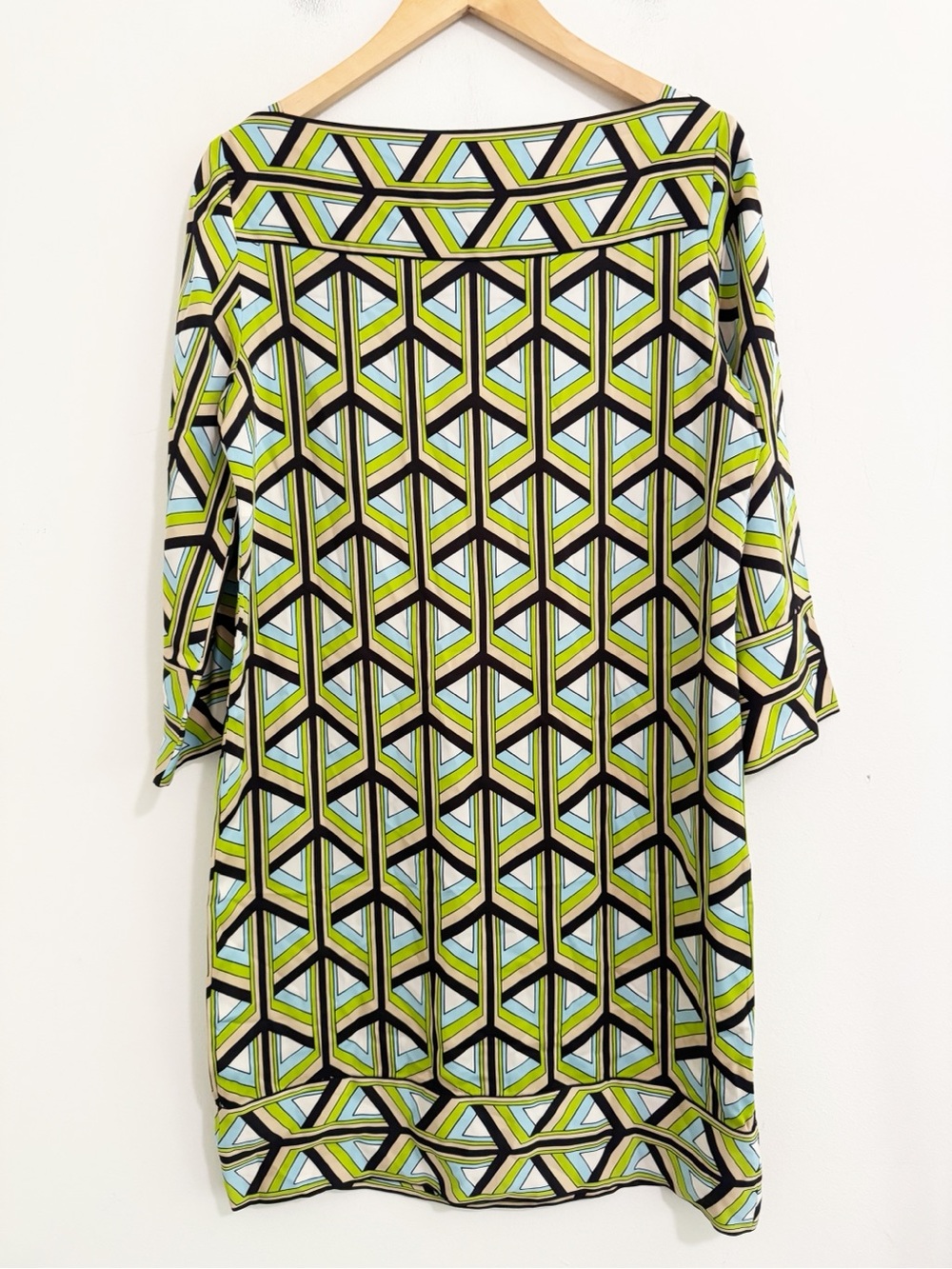 Diane Von Furstenberg Geometric Print Shift Dress